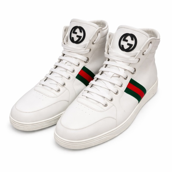 Gucci Coda High Sneakers Other - White High-Top Boots – Designer-Inspired Style – Size 9.5